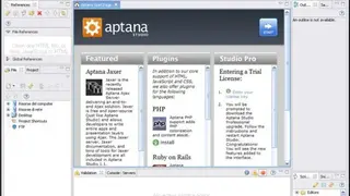 Aptana Studio screenshot