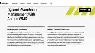 Aptean Catalyst WMS screenshot