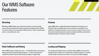 Aptean Catalyst WMS screenshot