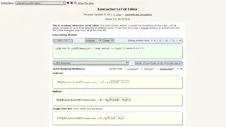 Arachnoid Interactive LaTeX Editor screenshot