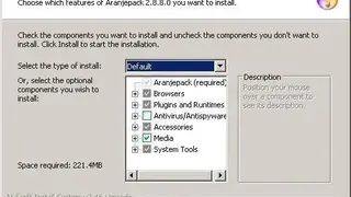 Aranjepack screenshot