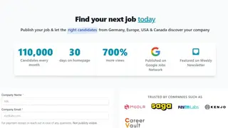 Arbeitnow screenshot