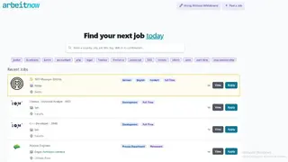 Arbeitnow screenshot