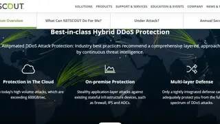 Arbor DDoS Protection screenshot