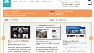 Archive-It screenshot