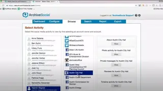 ArchiveSocial screenshot