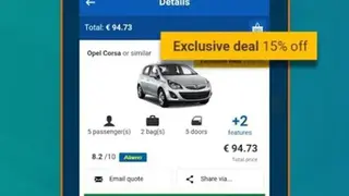 Argus Car Hire App screenshot