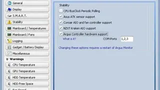 Argus Monitor screenshot