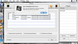 arRsync screenshot