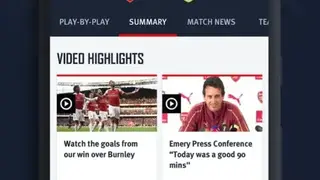 Arsenal Official App screenshot