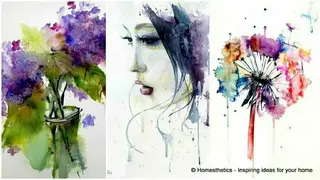 Art Watercolor Paintings Ideas screenshot