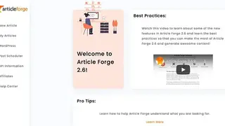 Article Forge screenshot