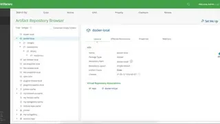 Artifactory Docker Registry screenshot