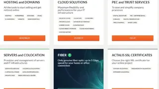 Aruba Hosting screenshot