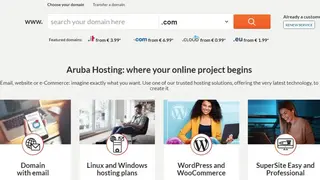 Aruba Hosting screenshot