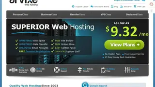 Arvixe screenshot