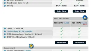 Arvixe screenshot