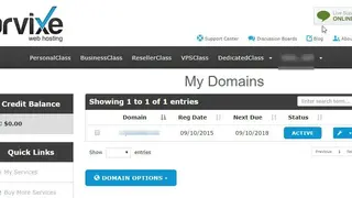 Arvixe screenshot