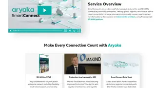 Aryaka SmartCONNECT screenshot