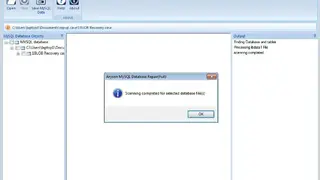 Aryson MySQL Database Repair screenshot