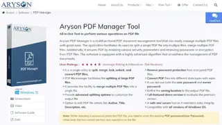 Aryson PDF Manager screenshot
