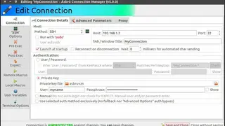 Ásbrú Connection Manager screenshot