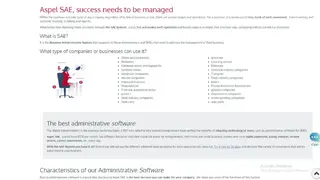 Aspel SAE screenshot