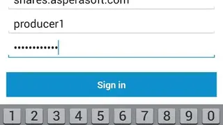 Aspera Drive Mobile screenshot