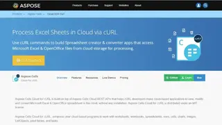 Aspose.Cells for Cloud screenshot