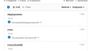 Assertible screenshot