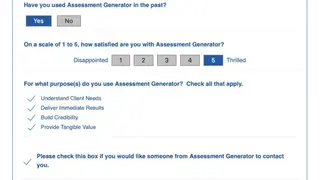 Assessment Generator screenshot