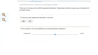 Assessment Generator screenshot