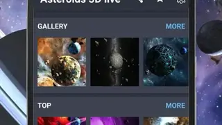 Asteroids 3D Live Wallpaper screenshot