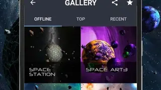 Asteroids 3D Live Wallpaper screenshot