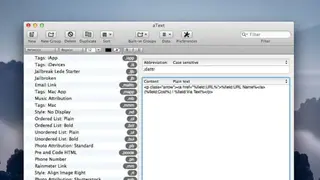 aText screenshot