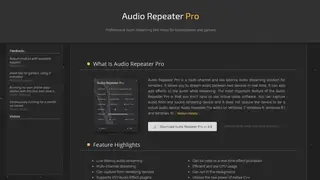 Audio repeater screenshot