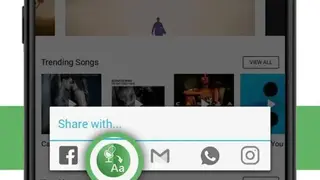 Audio to text screenshot