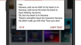 Audio to text screenshot