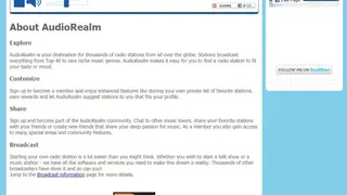 Audiorealm screenshot