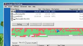 Auslogics Disk Defrag screenshot