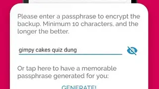 Authenticator screenshot