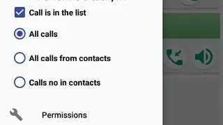 Auto answer & callback screenshot
