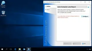 Auto-Complete Lists Report for Outlook screenshot