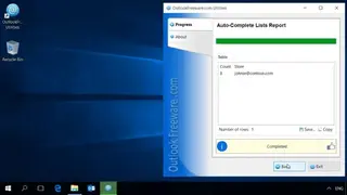 Auto-Complete Lists Report for Outlook screenshot