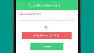 Auto Reply for whats screenshot
