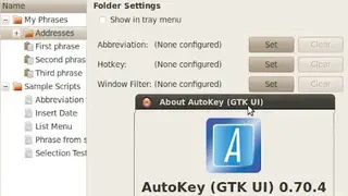 AutoKey screenshot