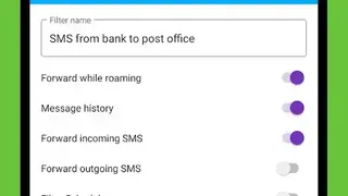Automatically forward SMS to your PC/phone screenshot