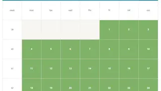 Availability Booking Calendar PHP screenshot