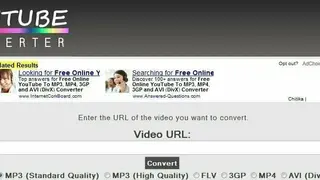 AVI YouTube converter screenshot