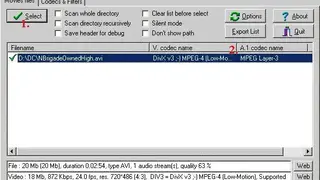 Avicodec screenshot